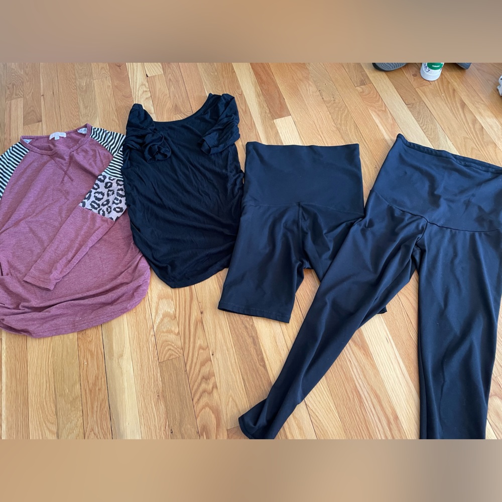 Maternity loungewear bundle kindred bravely shorts threads for thought leggings